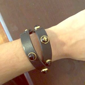 Tory Burch leather wrap bracelet